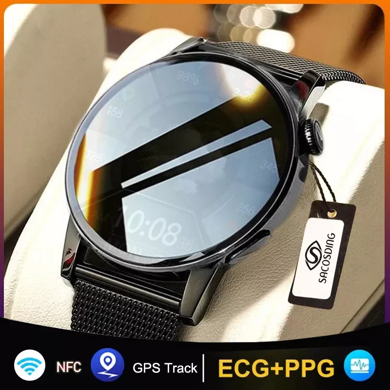 2022 NFC Smart Watch Men 390*390 HD Clock GPS Movement Track Sports Watch Women Bluetooth Call ECG Smartwatch Man Support Hebrew
2022 NFC Smart Watch Men 390*390 HD Clock GPS Movement Track Sports Watch Women Bluetooth Call ECG Smartwatch Man Support Hebrew