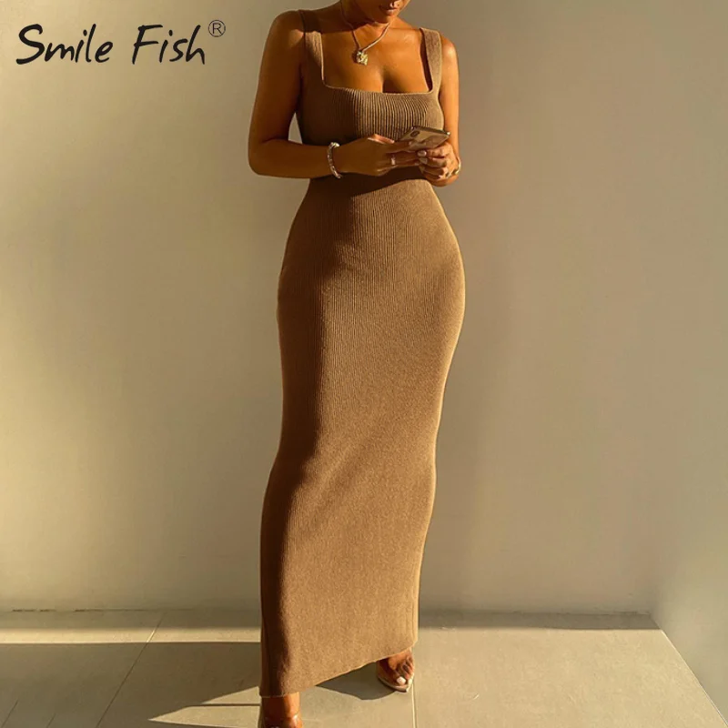 Sexy Backless Bodycon Long Knitting Dresses Women Female Knitted Ribbed Bandage Dress Party Club Mujer Skinny Split Dress G3058
Sexy Backless Bodycon Long Knitting Dresses Women Female Knitted Ribbed Bandage Dress Party Club Mujer Skinny Split Dress G3058