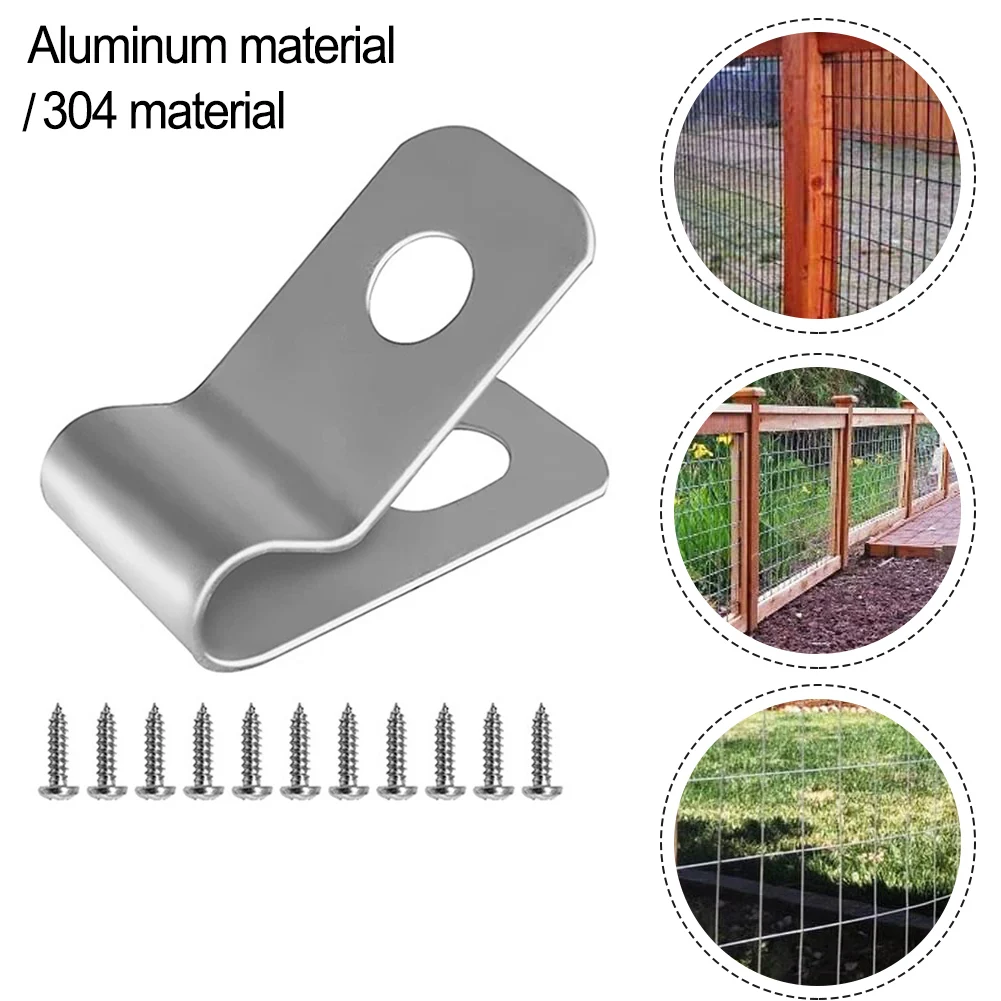 High Quality Fence Wire Clamps Farm Clamp 200/400pcs Agricultural Clip Aluminum Durable Fencing Mounting Clips
High Quality Fence Wire Clamps Farm Clamp 200/400pcs Agricultural Clip Aluminum Durable Fencing Mounting Clips