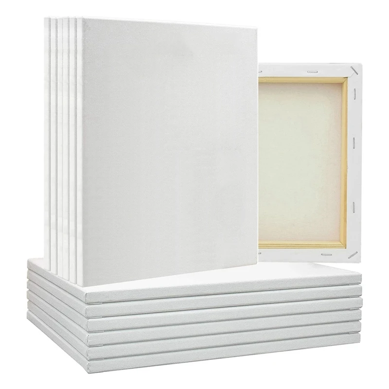 Stretched Canvases For Painting 8X10 Inch 12-Pack, 10 Oz Triple Primed Acid-Free 100% Cotton Blank Canvas, Art Canvases
Stretched Canvases For Painting 8X10 Inch 12-Pack, 10 Oz Triple Primed Acid-Free 100% Cotton Blank Canvas, Art Canvases