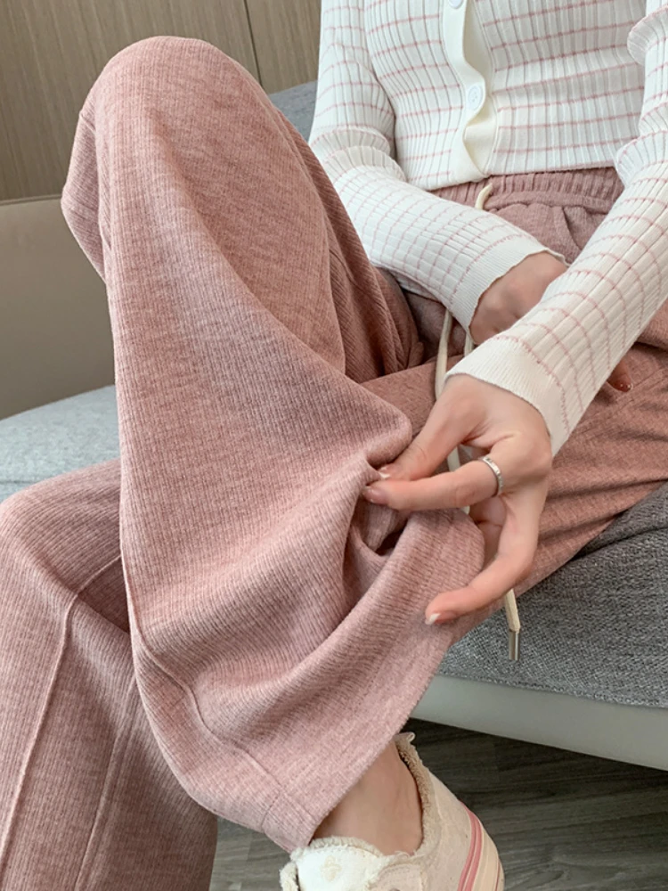 Women's Pants Fashion Loose Women Pants High Waist Solid Color Drawstring Wide Leg Pants New Elegant Casual Straight Leg Pants
Women's Pants Fashion Loose Women Pants High Waist Solid Color Drawstring Wide Leg Pants New Elegant Casual Straight Leg Pants