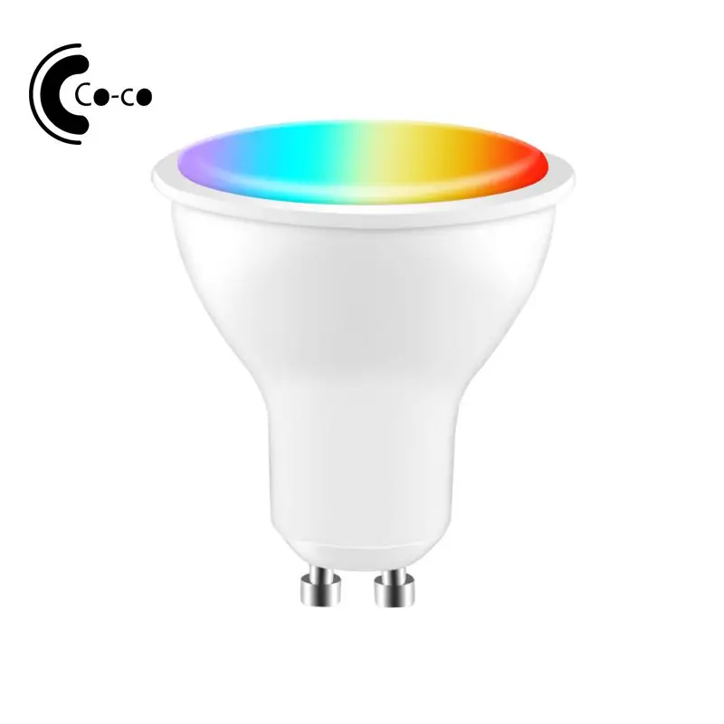 

Dimmable Lamp 100-240v Work With Alexa Google Home Smart Home Led Light Bulb Tuya Smart Gu10 Light Bulb Zigbee Voice Control