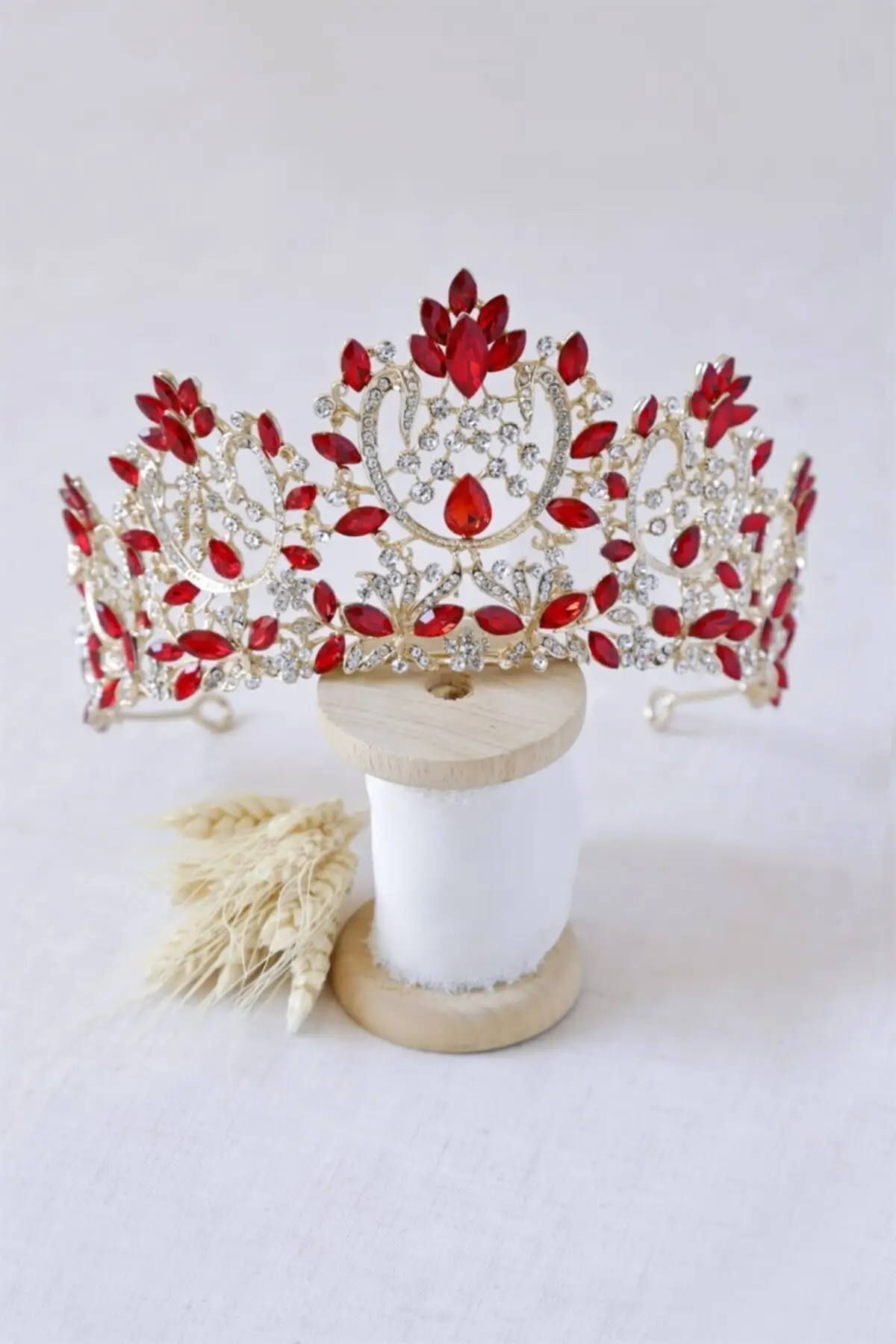 Bridal Accessories Bride With Red Stone And Crown Wedding Handmade For Bride And Bride
Bridal Accessories Bride With Red Stone And Crown Wedding Handmade For Bride And Bride