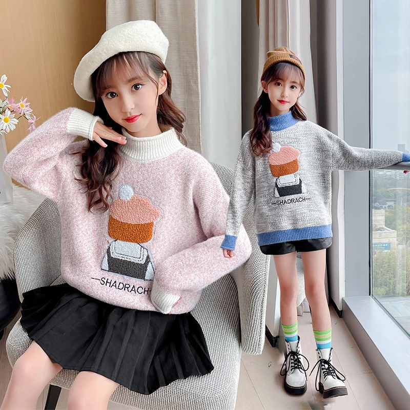 New 2021 Children's Sweater Spring Autumn Girls Cardigan Kids Turtle Neck Sweaters Girl's Fashionable Style outerwear pullovers
New 2021 Children's Sweater Spring Autumn Girls Cardigan Kids Turtle Neck Sweaters Girl's Fashionable Style outerwear pullovers