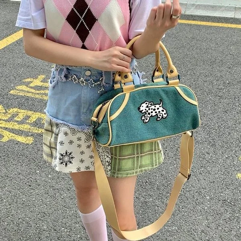 Xiuya Trendy Shoulder Bags Cute Dalmatian Nylon Canvas Womens Handbag 2021 Japanese Kawaii Casual Travel Cross Body Bag Purses
Xiuya Trendy Shoulder Bags Cute Dalmatian Nylon Canvas Womens Handbag 2021 Japanese Kawaii Casual Travel Cross Body Bag Purses