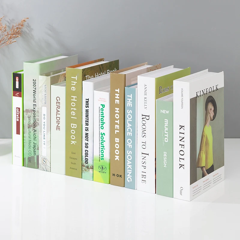 10PCS luxury Hotel Fake Book Decoration Creative Fashion Decorative Simulation Book Coffee Shop Library Model Book
10PCS luxury Hotel Fake Book Decoration Creative Fashion Decorative Simulation Book Coffee Shop Library Model Book
