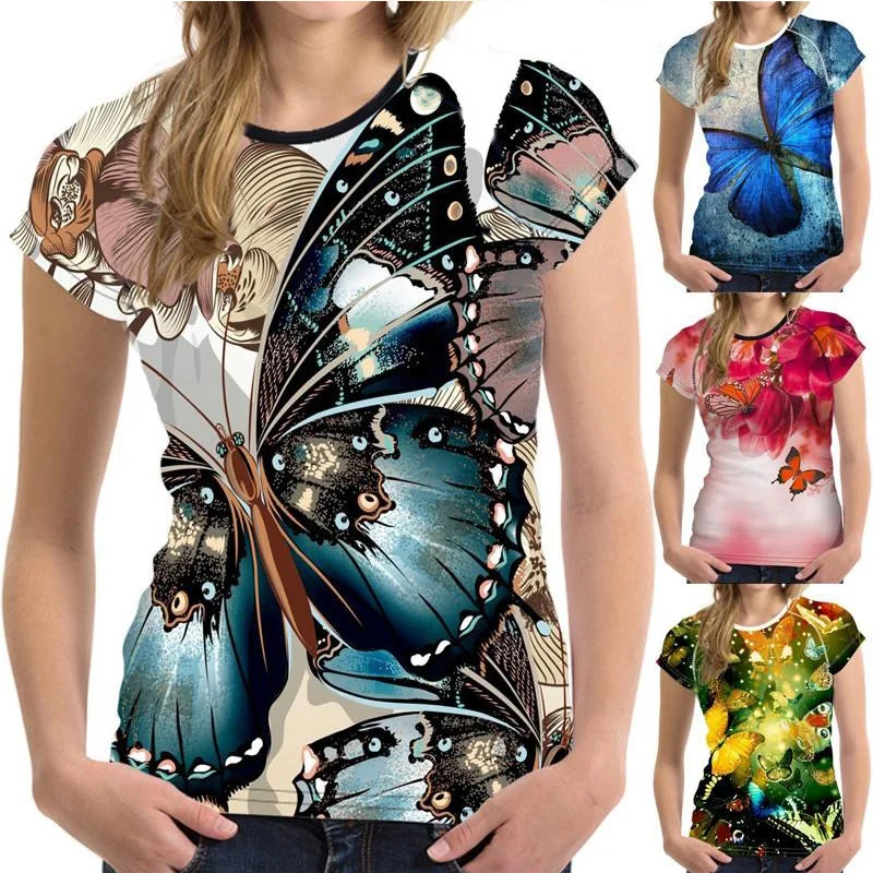 Новинка, женская футболка с 3D принтом бабочки, мягкие удобные футболки с коротким рукавом, топ с растительными цветами, винтажная одежда 2023, ...
Новинка, женская футболка с 3D принтом бабочки, мягкие удобные футболки с коротким рукавом, топ с растительными цветами, винтажная одежда 2023, ...