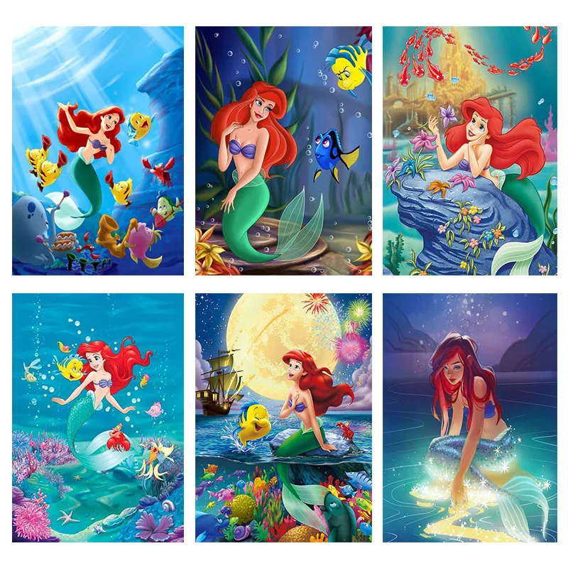 Disney Diy 5D Diamonds Painting Cross Stitch Cartoon The Little Mermaid Ariels Princess Embroidery Mosaic Wall Decor Gifts Ll479
Disney Diy 5D Diamonds Painting Cross Stitch Cartoon The Little Mermaid Ariels Princess Embroidery Mosaic Wall Decor Gifts Ll479