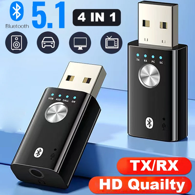 USB Bluetooth 5,1 адаптер для ПК Динамик ТВ 4 в 1 беспроводной музыкальный аудио приемник 3,5 мм разъем AUX передатчик
USB Bluetooth 5,1 адаптер для ПК Динамик ТВ 4 в 1 беспроводной музыкальный аудио приемник 3,5 мм разъем AUX передатчик