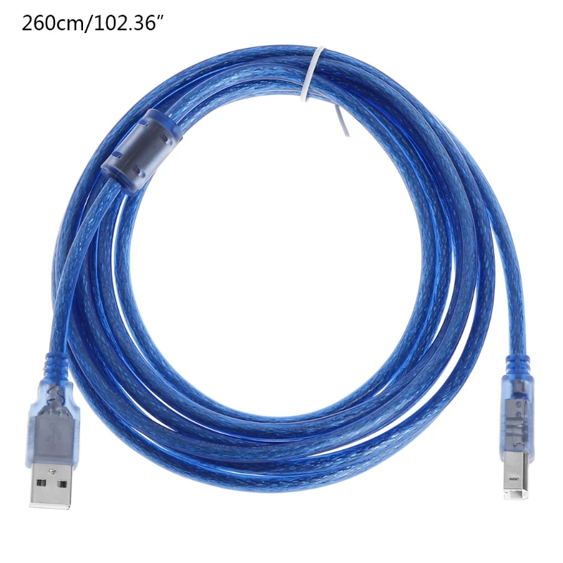 High Speed Transparent Blue USB 2.0 Printer Cable Type A Male to Type B Male Dual Shielding for 0.3m, 1m, 1.5m,
High Speed Transparent Blue USB 2.0 Printer Cable Type A Male to Type B Male Dual Shielding for 0.3m, 1m, 1.5m,