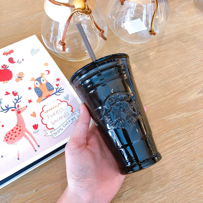 Летняя новая черная стеклянная соломенная чашка с рельефным логотипом русалки, портативная кружка для льда Dooor в машине, 473 мл
Летняя новая черная стеклянная соломенная чашка с рельефным логотипом русалки, портативная кружка для льда Dooor в машине, 473 мл