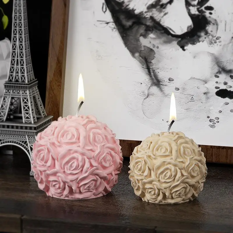 3D Rose Ball Aromatherapy Candle Soap Mould Rose Flower Cake Decoration Scented Candle Mold Soap Mould Craft Wedding Decor
3D Rose Ball Aromatherapy Candle Soap Mould Rose Flower Cake Decoration Scented Candle Mold Soap Mould Craft Wedding Decor
