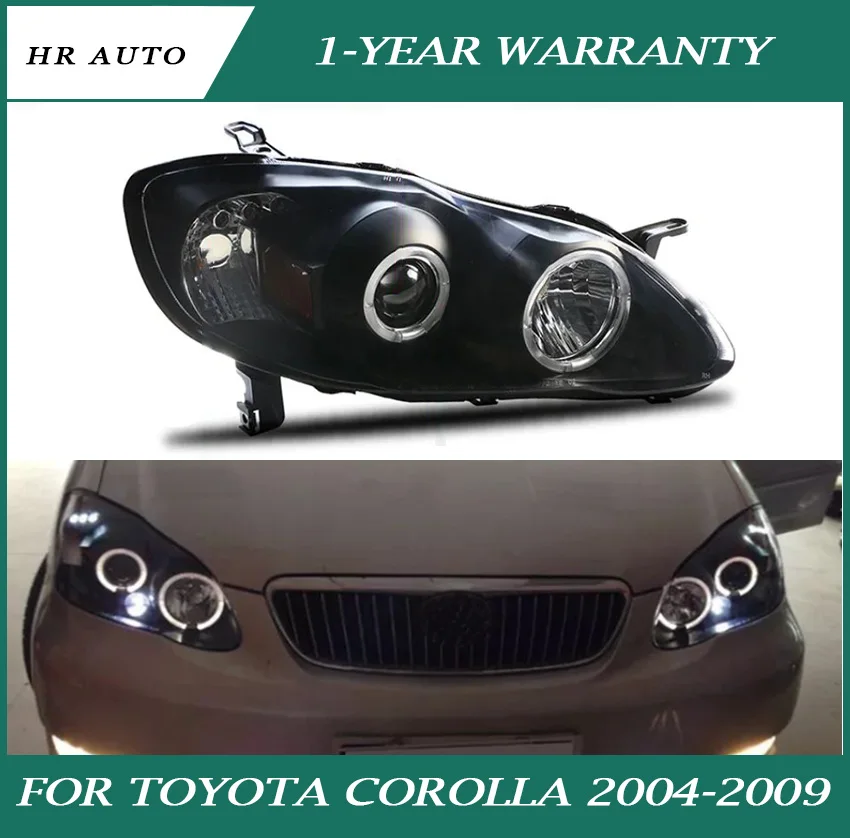 Car headlight fit for Toyota Corolla 2004-2009 single light lens headlights angel eye ring headlights easy installation
Car headlight fit for Toyota Corolla 2004-2009 single light lens headlights angel eye ring headlights easy installation
