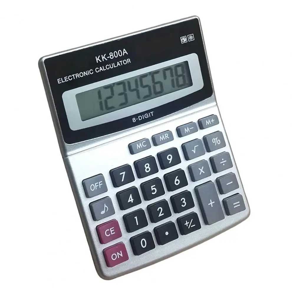 KK-800A Electronic Calculator Multifunctional Large Display Finance Function 8 Digits Desktop Calculator Office Supplies
KK-800A Electronic Calculator Multifunctional Large Display Finance Function 8 Digits Desktop Calculator Office Supplies