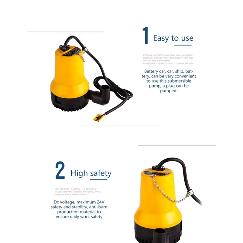 2022Marine Bilge Pump Submersible Water Pump Electric Yacht Boat Pumping Electric Pump Plumbing Accessories12V 24V
2022Marine Bilge Pump Submersible Water Pump Electric Yacht Boat Pumping Electric Pump Plumbing Accessories12V 24V