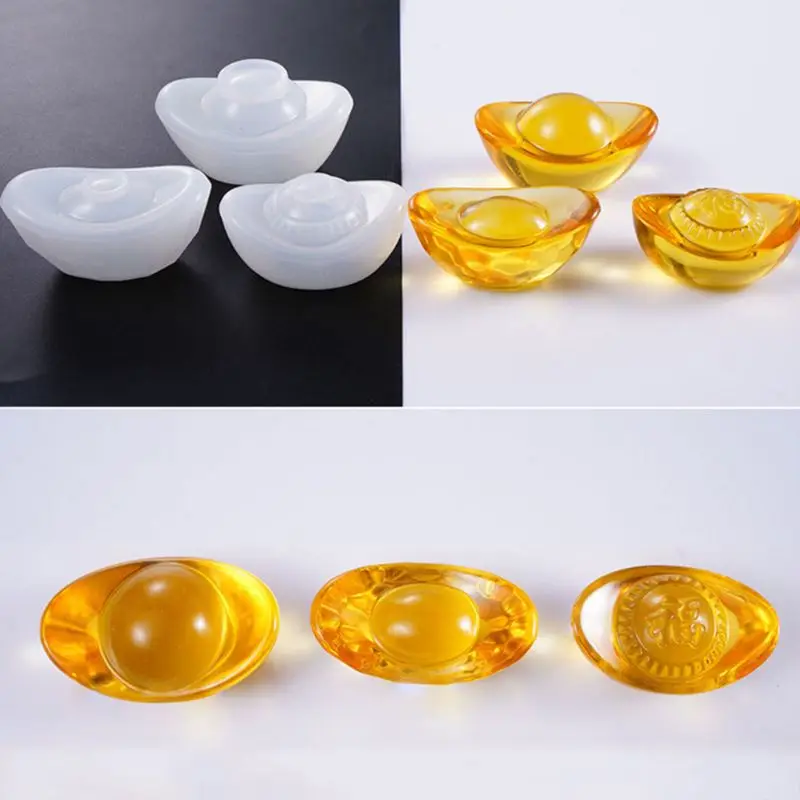 Chinese Ingot Mold Durable Epoxy Resin Crafts Silicone Mold Home Cake Fondant Chocolate DIY Cake Decoration Gifts 066C
Chinese Ingot Mold Durable Epoxy Resin Crafts Silicone Mold Home Cake Fondant Chocolate DIY Cake Decoration Gifts 066C