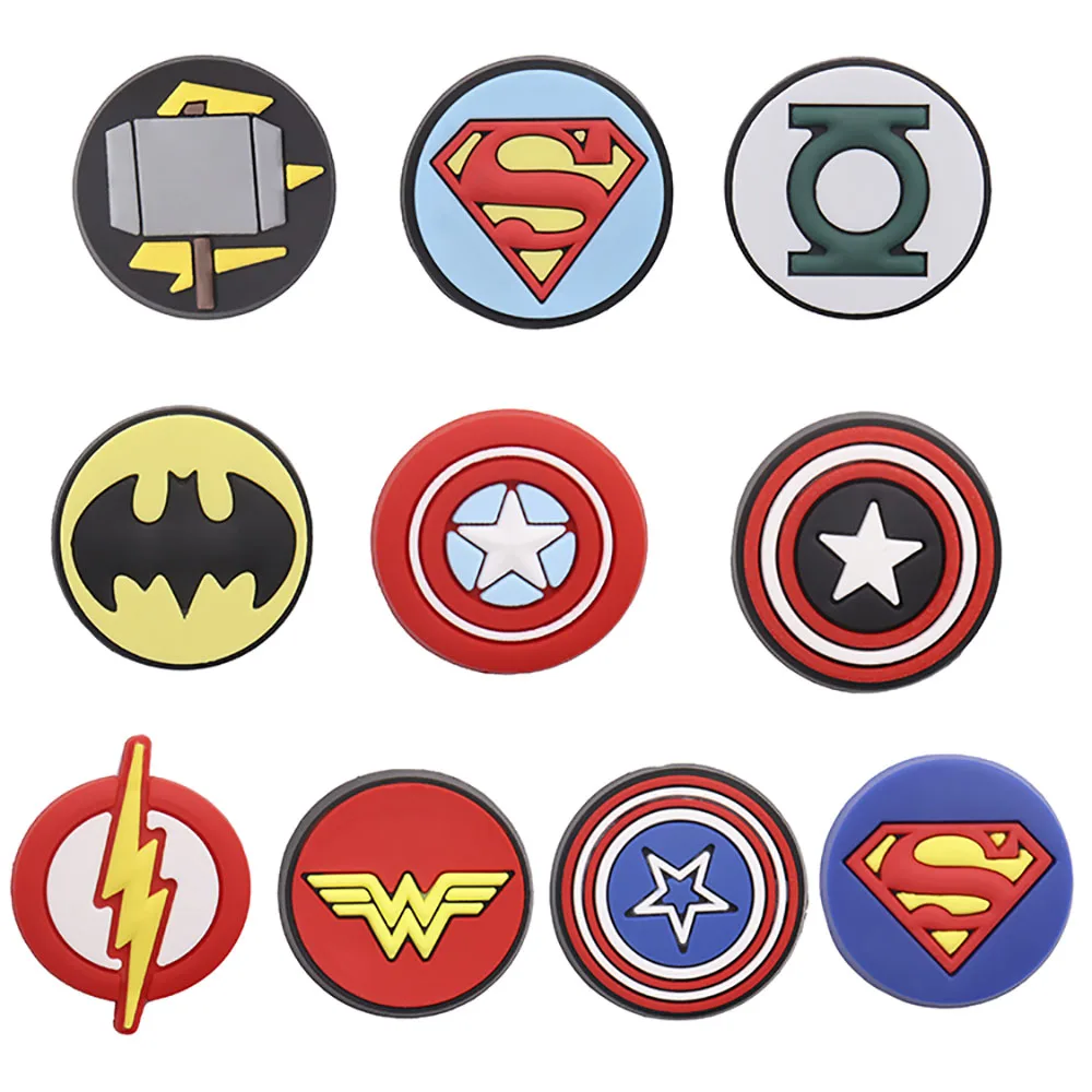 1-10Pcs Hot Cartoon Round Shape Super PVC Shoe Charms Clog Accessories Designer Shoe Decoration Fit Croc Jibz Wristbands
1-10Pcs Hot Cartoon Round Shape Super PVC Shoe Charms Clog Accessories Designer Shoe Decoration Fit Croc Jibz Wristbands