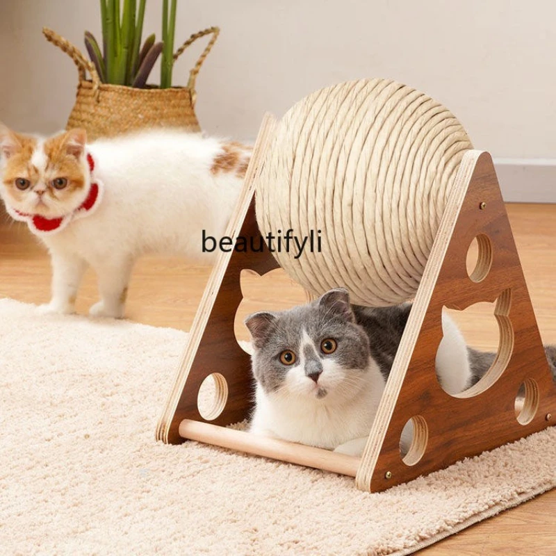 yj Vertical Solid Wood Cat Toy Cat's Paw Ball Bite-Resistant Durable Non-Chip Cat Climbing Frame Grinding Claw Artifact
yj Vertical Solid Wood Cat Toy Cat's Paw Ball Bite-Resistant Durable Non-Chip Cat Climbing Frame Grinding Claw Artifact