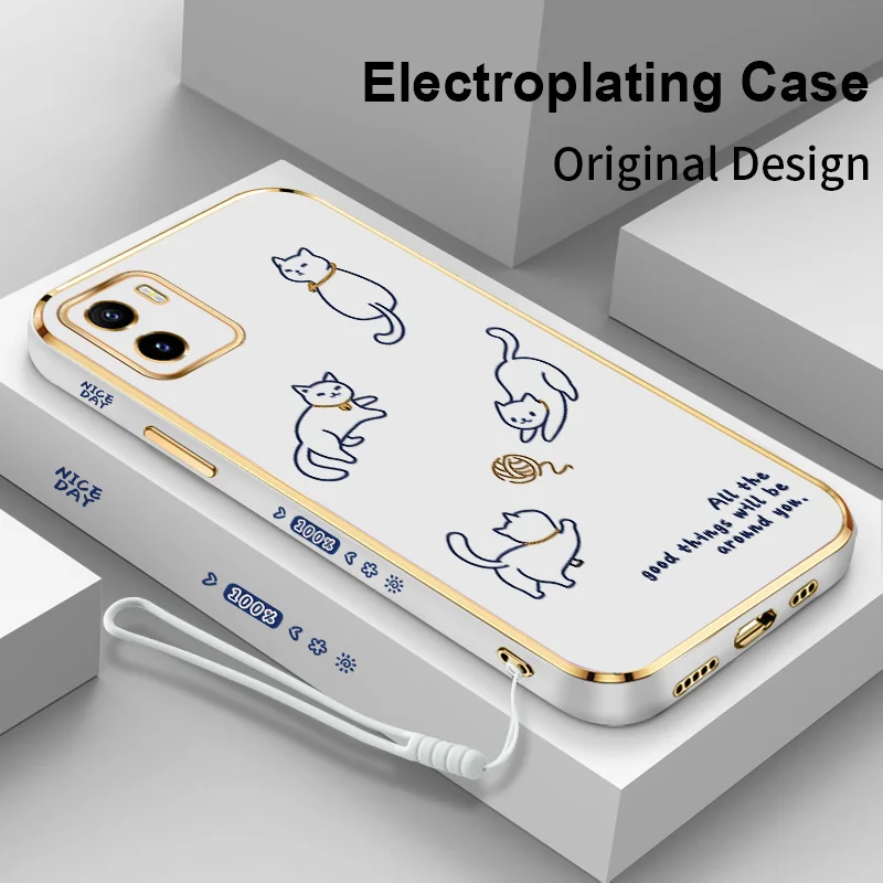 Playing Cat And Duck Electroplating Phone Case for vivo Y15A Y15S Y10 t1 Y01 Y17 Y15 Y19 Y12S Y20 Y20i U3 iQOO U5X Cover
Playing Cat And Duck Electroplating Phone Case for vivo Y15A Y15S Y10 t1 Y01 Y17 Y15 Y19 Y12S Y20 Y20i U3 iQOO U5X Cover