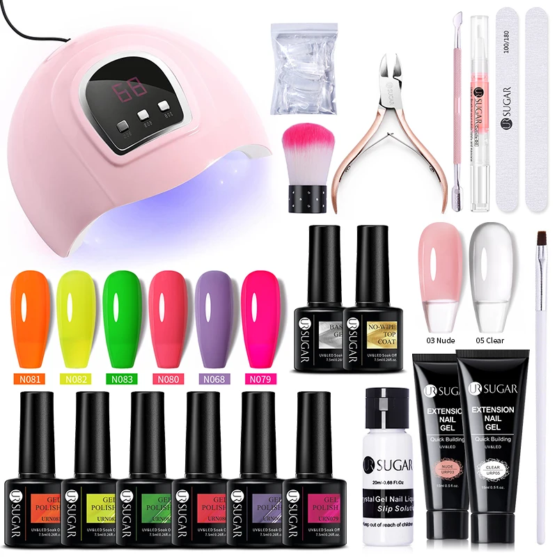 UR SUGAR Spring Color Nail Gel Polish Kit UV LED Lamp Dryer Nail Extension Glitter Gel UV Building Gel Polish Manicure Tools Ket
UR SUGAR Spring Color Nail Gel Polish Kit UV LED Lamp Dryer Nail Extension Glitter Gel UV Building Gel Polish Manicure Tools Ket