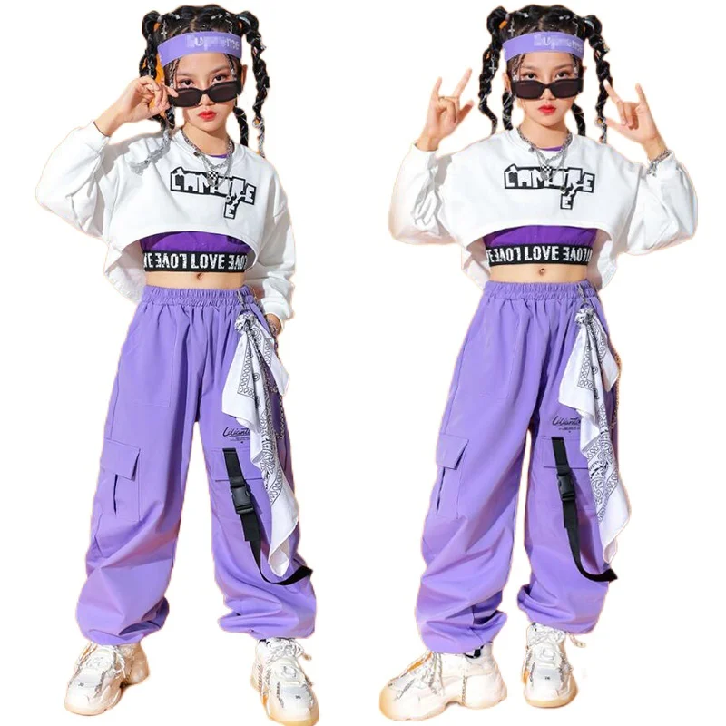 Kids Teen Outfits Clothing for Girls Sweatshirt Crop Top Long Sleeve Shirt Tank Cargo Pants Child Dance Hip Hop Costume
Kids Teen Outfits Clothing for Girls Sweatshirt Crop Top Long Sleeve Shirt Tank Cargo Pants Child Dance Hip Hop Costume