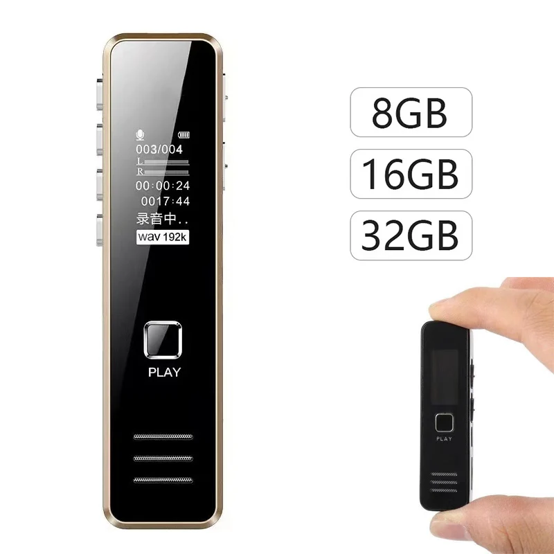 Digital Audio Recorder Speaker Support 32GB USB Rechargeable Digital Voice Play Sound MP3 Player Noise Reduction Remote Recorde
Digital Audio Recorder Speaker Support 32GB USB Rechargeable Digital Voice Play Sound MP3 Player Noise Reduction Remote Recorde