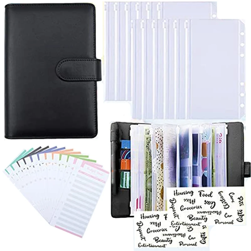 A6 Budget Binder,with Cash Envelope Pocket, PU Leather Budget Planning Notepad,This is a Special Gift for Students
A6 Budget Binder,with Cash Envelope Pocket, PU Leather Budget Planning Notepad,This is a Special Gift for Students