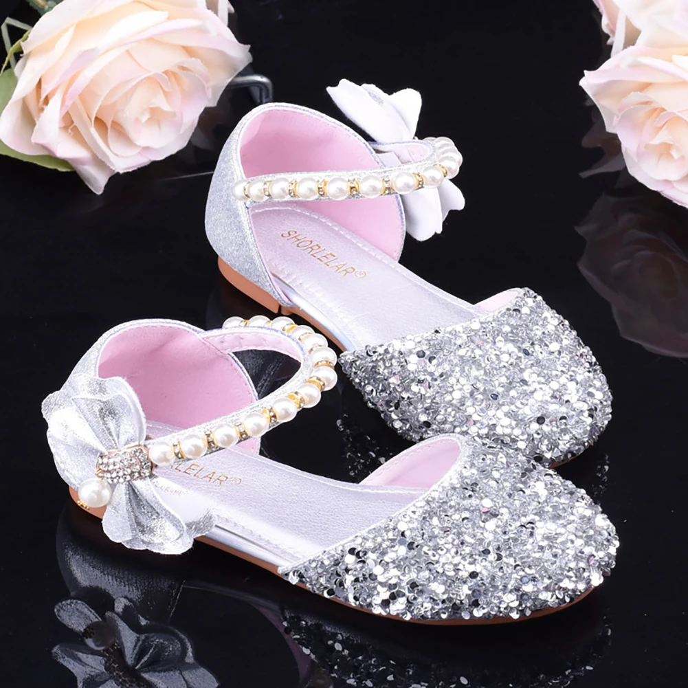 Summer Girls Glitter Sandals Fashion Sequins Rhinestone Bow Girls Princess Shoes Baby Girl Shoes Flat Heel Sandals Size 24-34
Summer Girls Glitter Sandals Fashion Sequins Rhinestone Bow Girls Princess Shoes Baby Girl Shoes Flat Heel Sandals Size 24-34