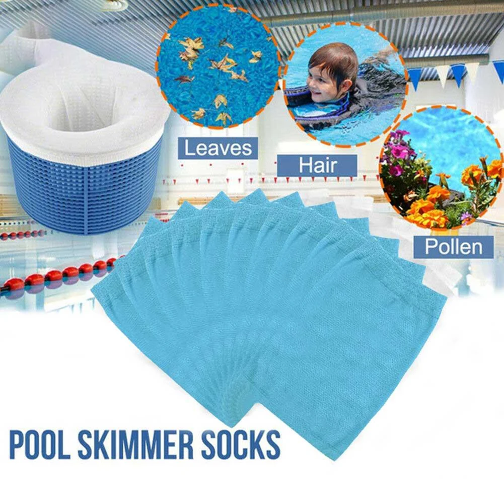 5/10/20 Pcs Pool Skimmer Socks Nylon Swimming Pool Filter Socks Blue Baskets Skimmer Swimming Pool Accessories
5/10/20 Pcs Pool Skimmer Socks Nylon Swimming Pool Filter Socks Blue Baskets Skimmer Swimming Pool Accessories