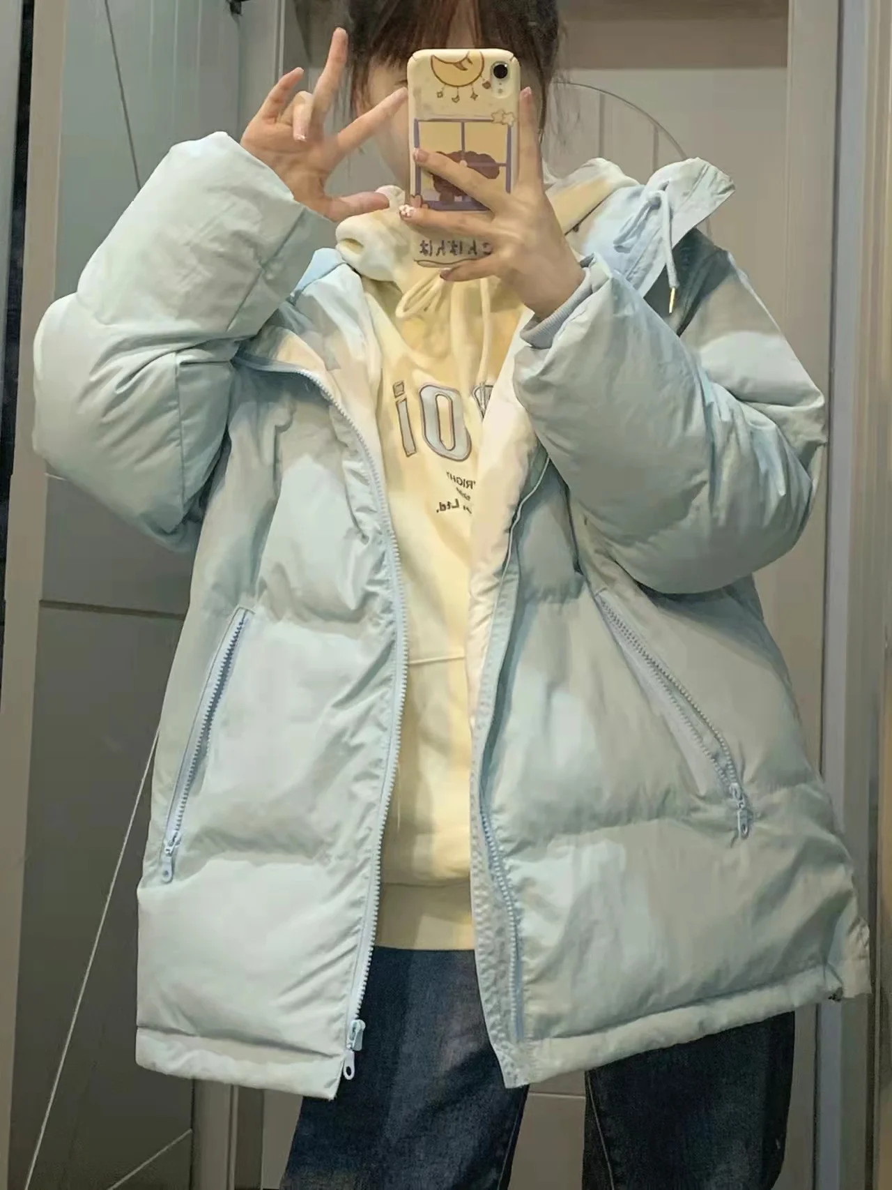 

Женский пуховик Y2k, зима 2022, Корейская версия, свободная утепленная Студенческая куртка с хлопковой подкладкой, куртка, пальто, оптовая прод...