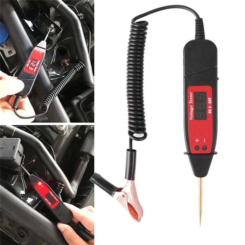 Universal 5-36V LCD Digital Circuit Tester Voltage Meter Pen Car Circuit Scanner Power Probe Automotive Diagnostic Tool
Universal 5-36V LCD Digital Circuit Tester Voltage Meter Pen Car Circuit Scanner Power Probe Automotive Diagnostic Tool
