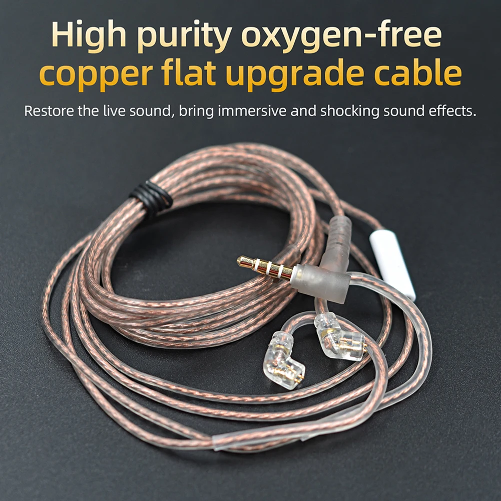 High-Purity Oxygen-Free Copper Twisted Earphone Cable for KZ/CCA ZST ZSR ZSN ZS10 PRO Headphones Mic Cable Original Replacement
High-Purity Oxygen-Free Copper Twisted Earphone Cable for KZ/CCA ZST ZSR ZSN ZS10 PRO Headphones Mic Cable Original Replacement