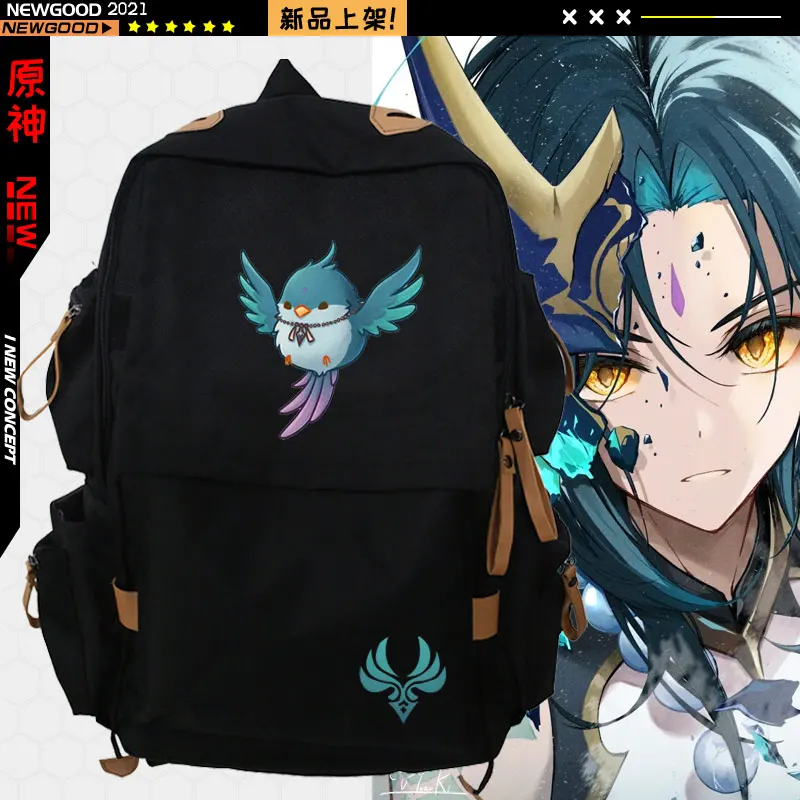 Рюкзак для косплея Genshin Impact Xiao kaedesahara Kazuha Game, школьный ранец в старинном стиле, Повседневная вместительная сумка на плечо для студентов
Рюкзак для косплея Genshin Impact Xiao kaedesahara Kazuha Game, школьный ранец в старинном стиле, Повседневная вместительная сумка на плечо для студентов
