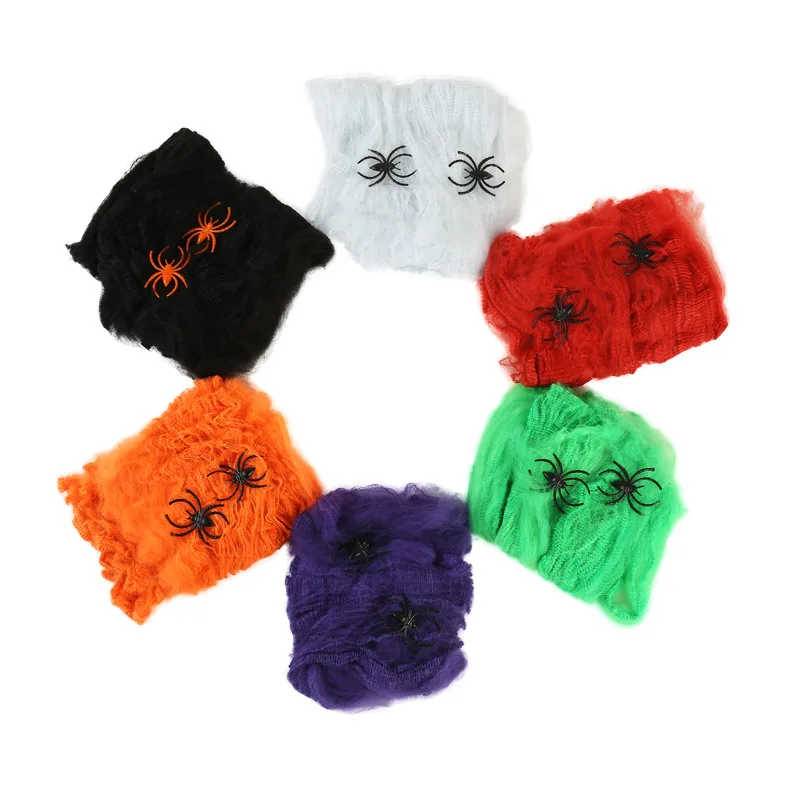 Halloween Simulation Spider Wed with Spider Toys Bar Decoration Spider Web Tricky Toy Props
Halloween Simulation Spider Wed with Spider Toys Bar Decoration Spider Web Tricky Toy Props