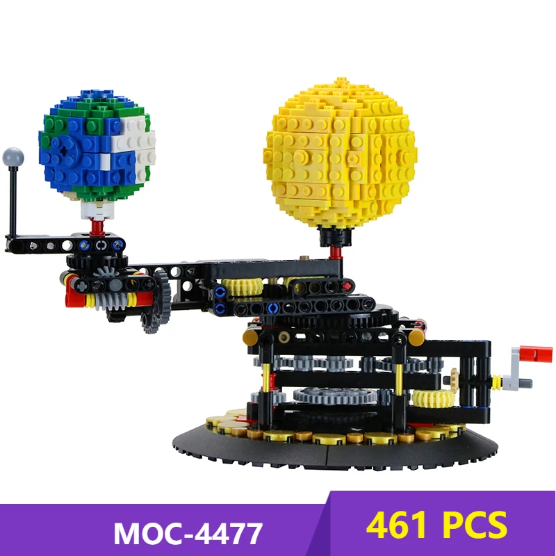 MOC Earth Moon and Sun Orrery Building Blocks Compatible MOC-4477 High-Tech Bricks Gifts Fit Diy Toy Christmas Gift
MOC Earth Moon and Sun Orrery Building Blocks Compatible MOC-4477 High-Tech Bricks Gifts Fit Diy Toy Christmas Gift