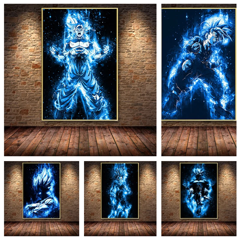Japanese Anime Dragon Ball Characters Canvas Painting Creative Goku Posters and Prints Wall Art Pictures for Living Room Decor
Japanese Anime Dragon Ball Characters Canvas Painting Creative Goku Posters and Prints Wall Art Pictures for Living Room Decor