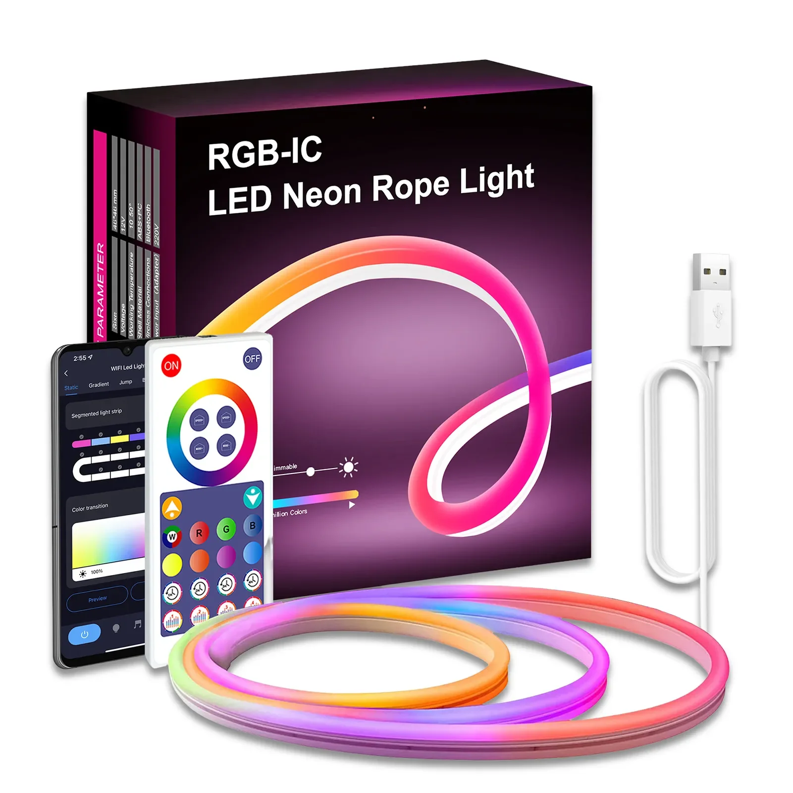 Neon Rope Light LED Neon Rope Lights 10ft Silicone Neon Rope Light Outdoor LED Strip Lights Waterproof Party DIY Decoration 16
Neon Rope Light LED Neon Rope Lights 10ft Silicone Neon Rope Light Outdoor LED Strip Lights Waterproof Party DIY Decoration 16