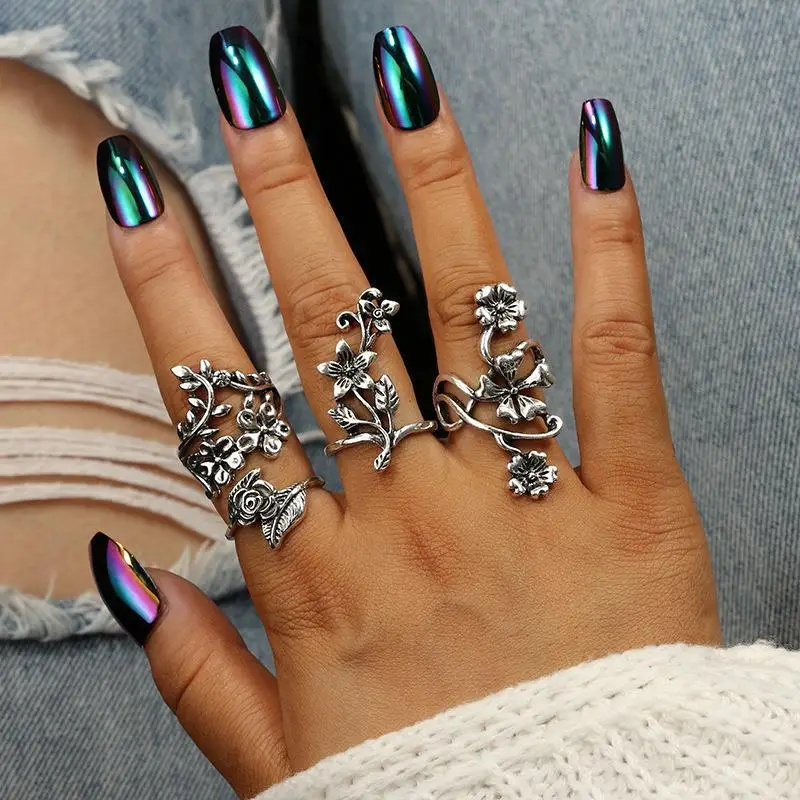 Аксессуары для женщин, 4 шт./комплект, женские богемные винтажные серебряные колечки, мужские кольца над костяшками, полые резные цветы
Аксессуары для женщин, 4 шт./комплект, женские богемные винтажные серебряные колечки, мужские кольца над костяшками, полые резные цветы