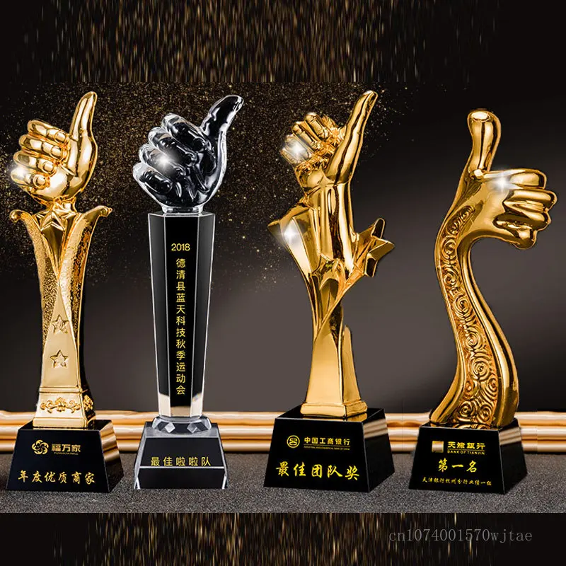 1pc customized big thumb crystal trophy customized creative sales excellent employee activity award home decoration trophy
1pc customized big thumb crystal trophy customized creative sales excellent employee activity award home decoration trophy