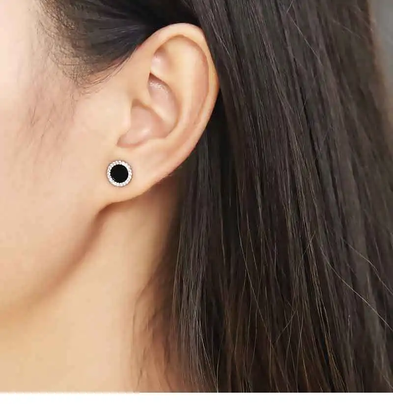 Black Earrings for Women Geometric Diamond Stud Earrings Simple Round Fashion Jewelry Korean Girl Fine Birthday Gift Lady
Black Earrings for Women Geometric Diamond Stud Earrings Simple Round Fashion Jewelry Korean Girl Fine Birthday Gift Lady