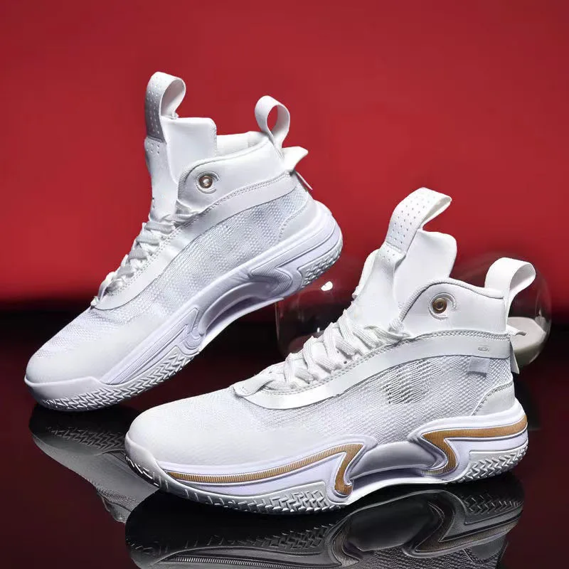 Mens Basketball Shoes Boys High-top Sports Shoes Trendy Breathable Tennis Shoes Youth Comfortable Non-slip Women Training Shoes
Mens Basketball Shoes Boys High-top Sports Shoes Trendy Breathable Tennis Shoes Youth Comfortable Non-slip Women Training Shoes