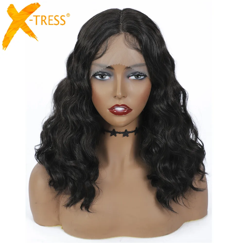 Loose Wave Synthetic Lace Front Wig For Black Women X-TRESS Medium Length Middle Part Wavy Hair Wigs Daily Party Use Hairstyle
Loose Wave Synthetic Lace Front Wig For Black Women X-TRESS Medium Length Middle Part Wavy Hair Wigs Daily Party Use Hairstyle