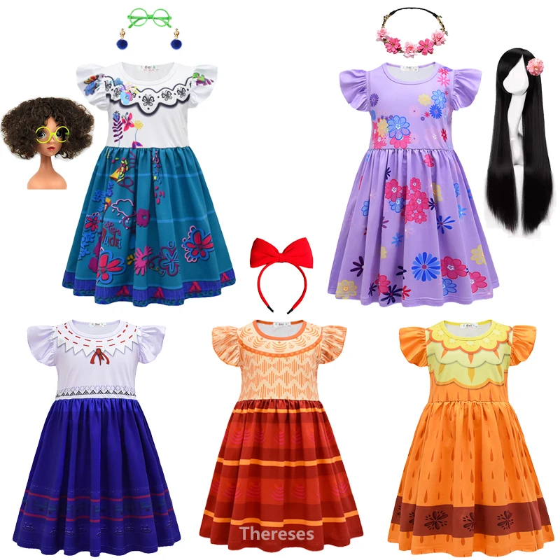 Encanto Disguise Girls Encanto Charm Dress Carnival Summer Virgin Children Princess Midi Mirabel Isabela Birthday Party Dress Up
Encanto Disguise Girls Encanto Charm Dress Carnival Summer Virgin Children Princess Midi Mirabel Isabela Birthday Party Dress Up