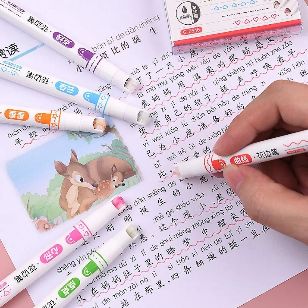 Korean Student Stationary Candy Color Graffiti Line Shaped Highlighter Drawing Points Marker Marker Roller Pen
Korean Student Stationary Candy Color Graffiti Line Shaped Highlighter Drawing Points Marker Marker Roller Pen