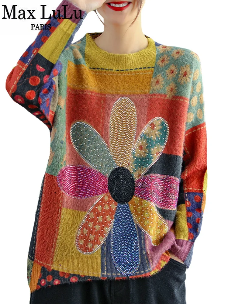 Max LuLu Spring New Fashion Clothes Women Floral Casual Sweaters Ladies Vintage Loose Jumpers Female Oversized Pullovers
Max LuLu Spring New Fashion Clothes Women Floral Casual Sweaters Ladies Vintage Loose Jumpers Female Oversized Pullovers