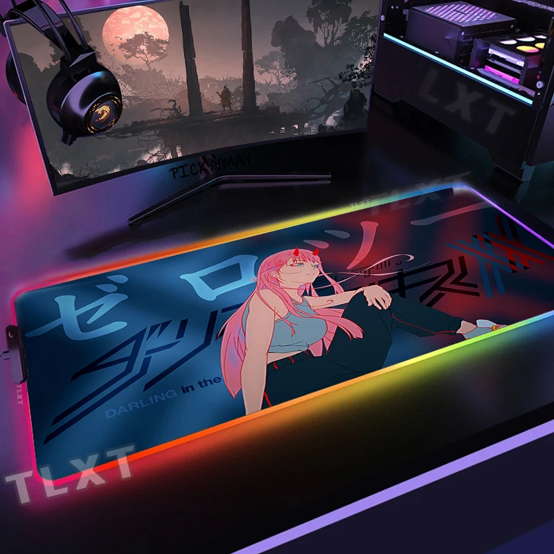 Zero Two Darling In The FranXX RGB коврик для мыши, большой игровой коврик для мыши, светящийся Настольный коврик для мыши, коврик для мыши в стиле аниме с подсветкой
Zero Two Darling In The FranXX RGB коврик для мыши, большой игровой коврик для мыши, светящийся Настольный коврик для мыши, коврик для мыши в стиле аниме с подсветкой