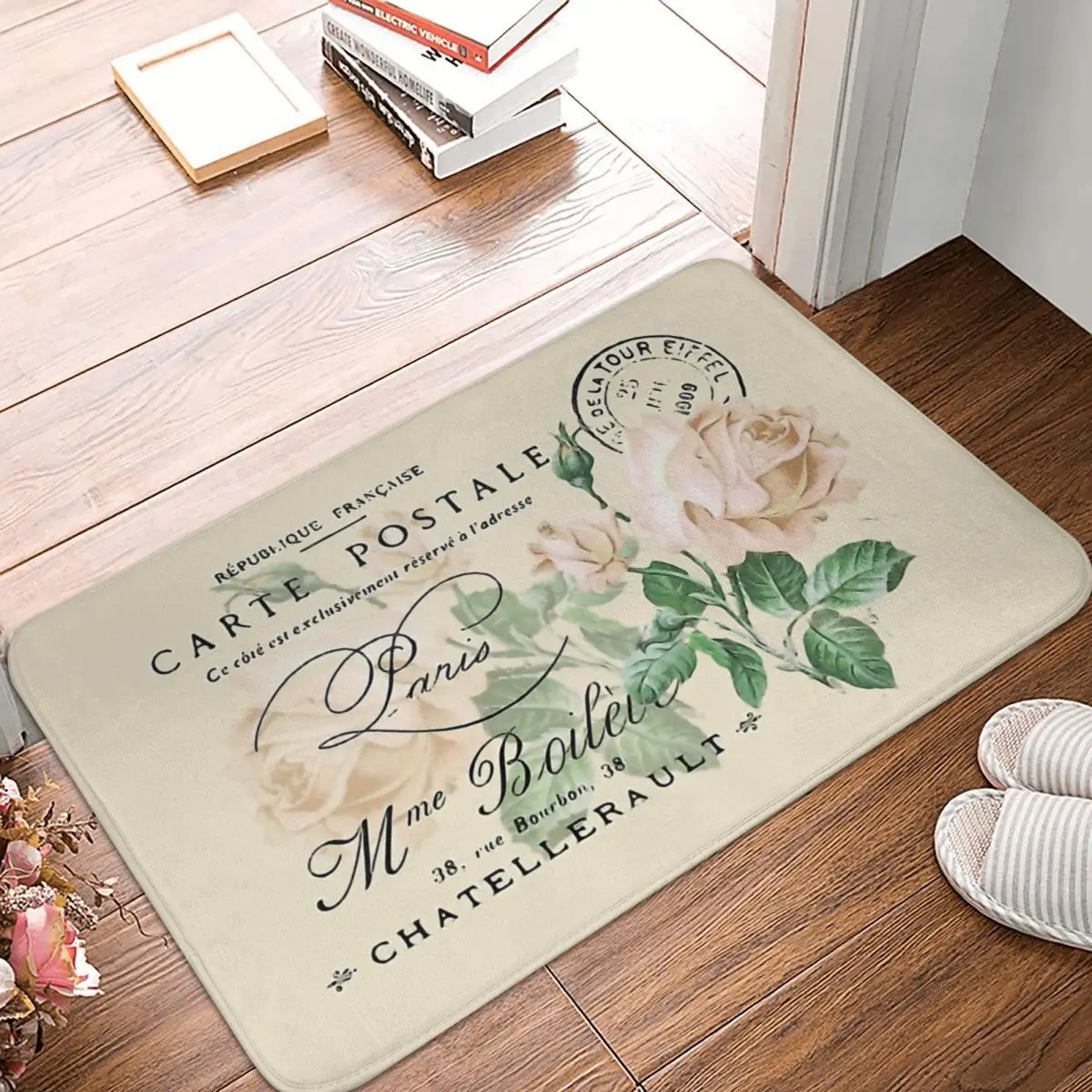 Flower Non-slip Doormat Kitchen Mat Pink Rose Balcony Carpet Welcome Rug Indoor Decorative
Flower Non-slip Doormat Kitchen Mat Pink Rose Balcony Carpet Welcome Rug Indoor Decorative