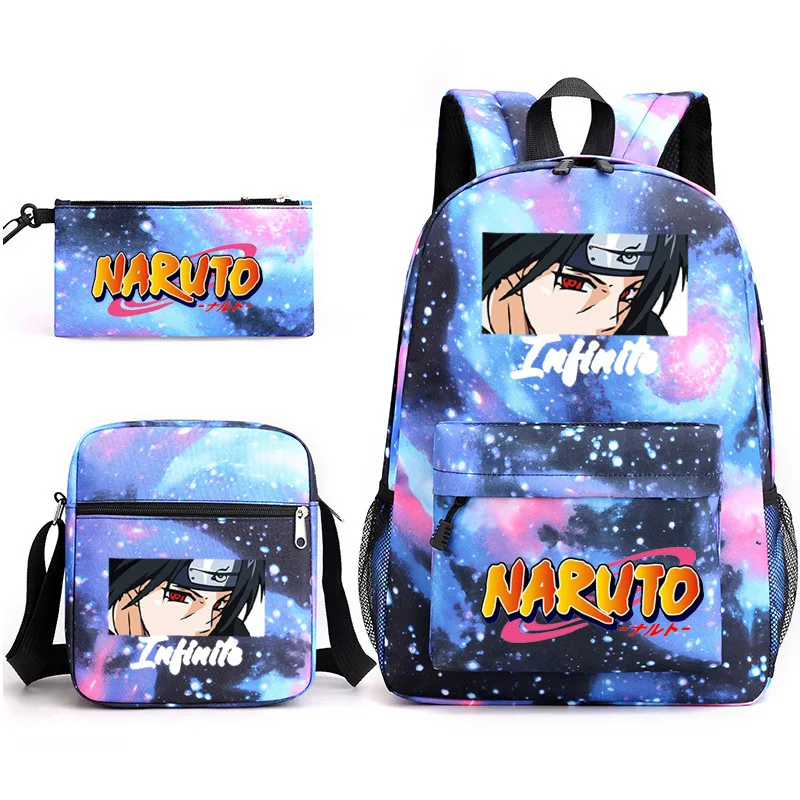 New Arrival Naruto Starry Sky Fashion Beautiful School Bag Three-piece Set Shoulder Bag Pencil Bag Anime Cartoon Backpack
New Arrival Naruto Starry Sky Fashion Beautiful School Bag Three-piece Set Shoulder Bag Pencil Bag Anime Cartoon Backpack