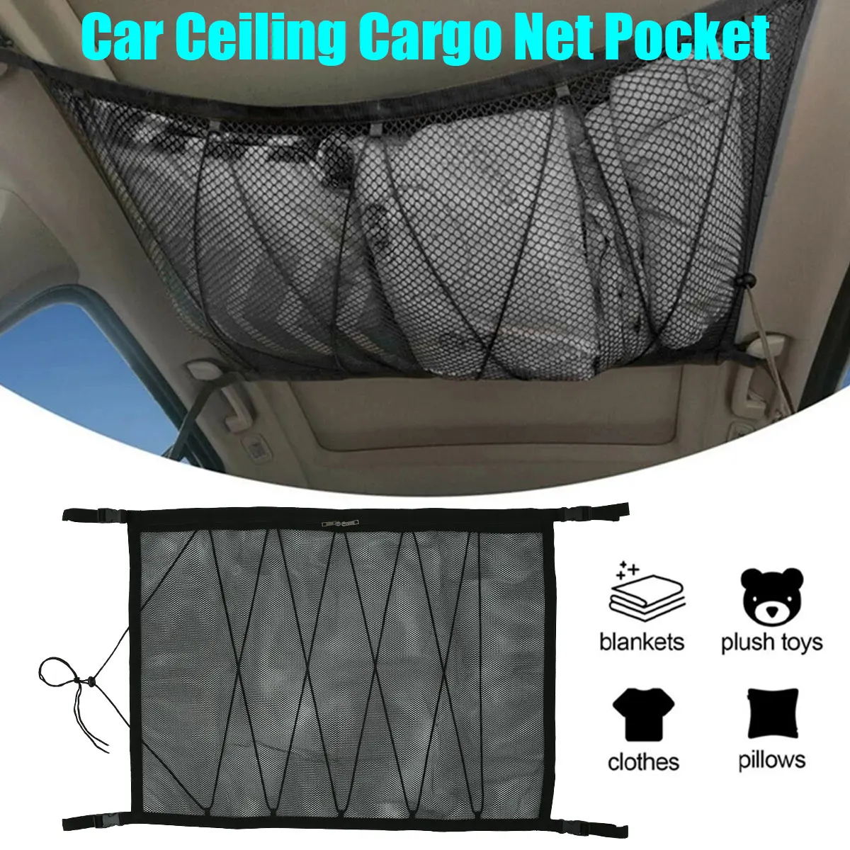 Car Roof Storage Organizer Auto Ceiling Storage Bag Truck Storage Net Double-Layer Mesh Organizer Net Pocket Camping Accessories
Car Roof Storage Organizer Auto Ceiling Storage Bag Truck Storage Net Double-Layer Mesh Organizer Net Pocket Camping Accessories