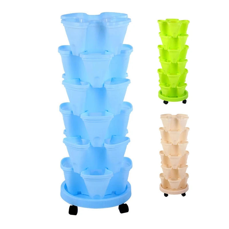 1Set Multilayer Stacking Cultivation Pot Dimensional Four Petal Tower Superimposed Melon Fruit Strawberry Planting Pot
1Set Multilayer Stacking Cultivation Pot Dimensional Four Petal Tower Superimposed Melon Fruit Strawberry Planting Pot